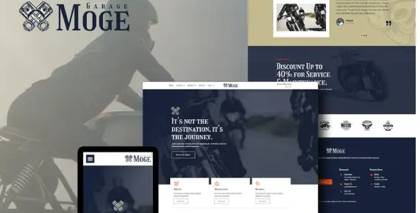 Moge – Motorcycle Repair & Service Elementor Template Kit