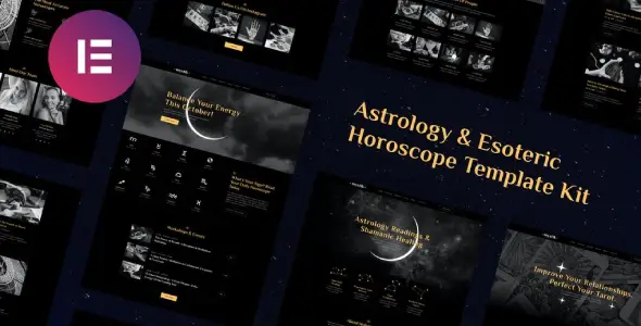 Mystik Astrology & Esoteric Horoscope Elementor Template Kit
