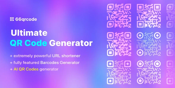 66qrcode – AI QR Codes & Barcodes Generator & URL Shortener (SAAS)